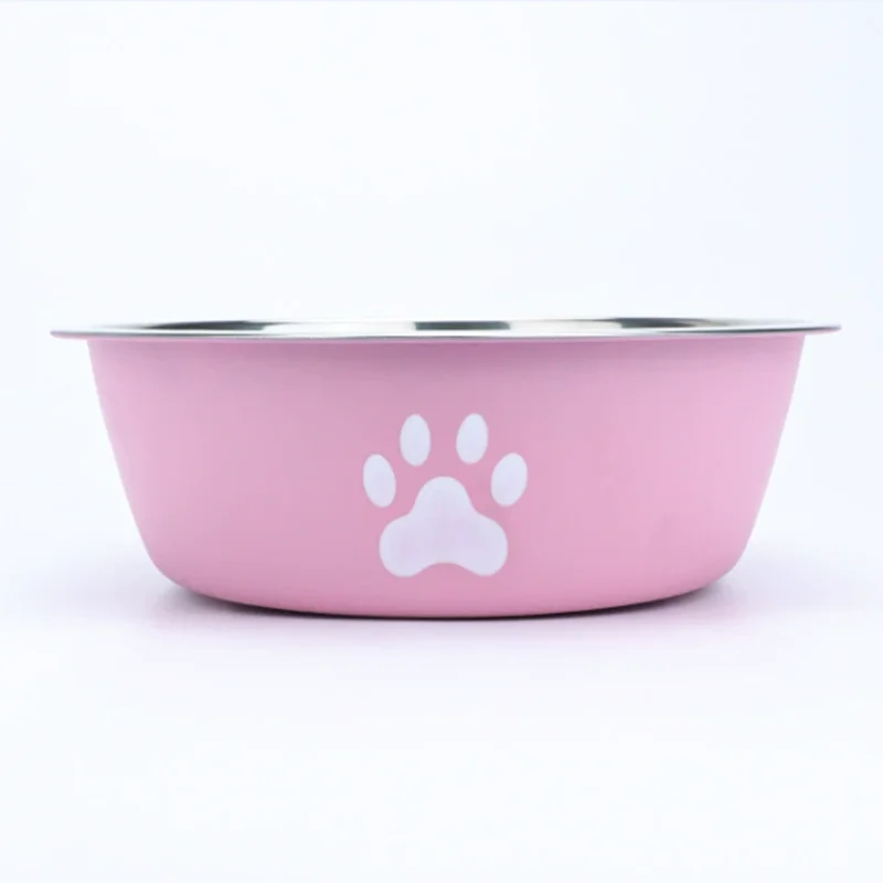 Large Capacity Dog Food Bowl Stainless Steel Anti Knock