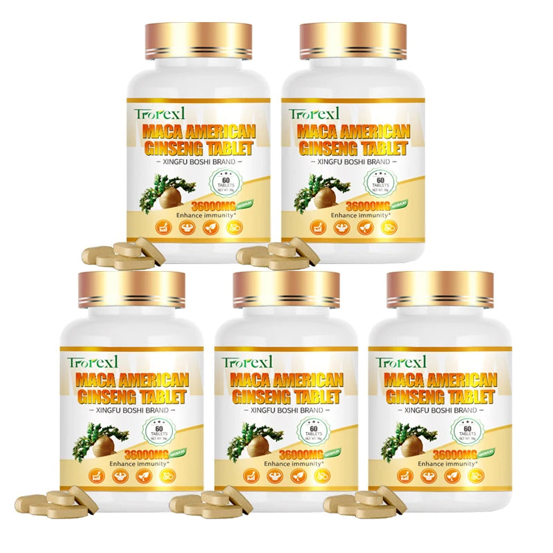 HABUMAMA Maca Ginseng Mens Health Tablets Vitality Renewal