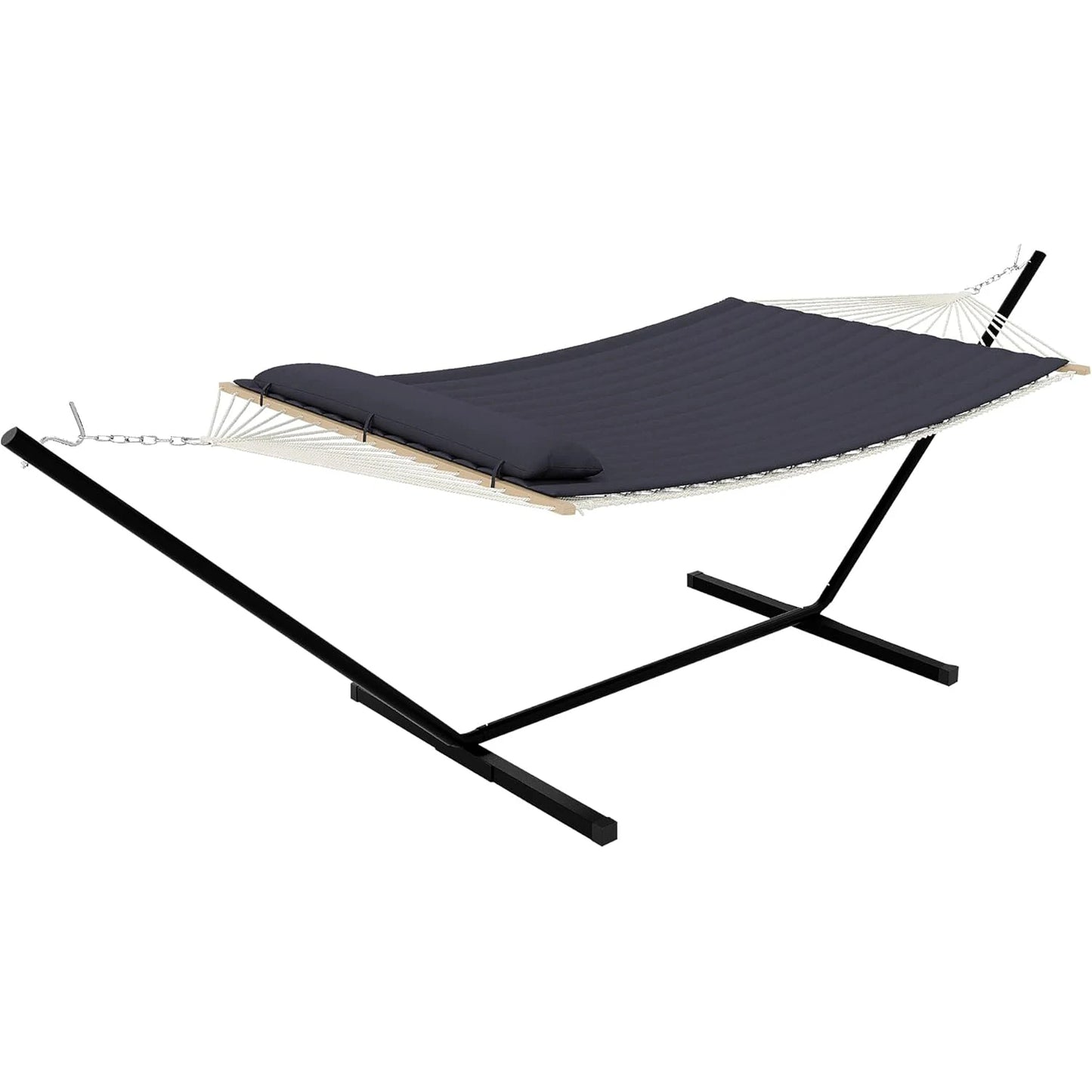 TWISTER.CK Heavy Duty Double Hammock With Stand For Outdoor Use