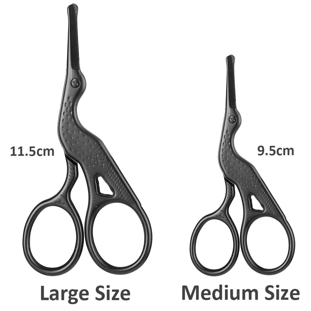 Stainless Steel Facial Hair Scissors For Nose Beard And Eyebrows