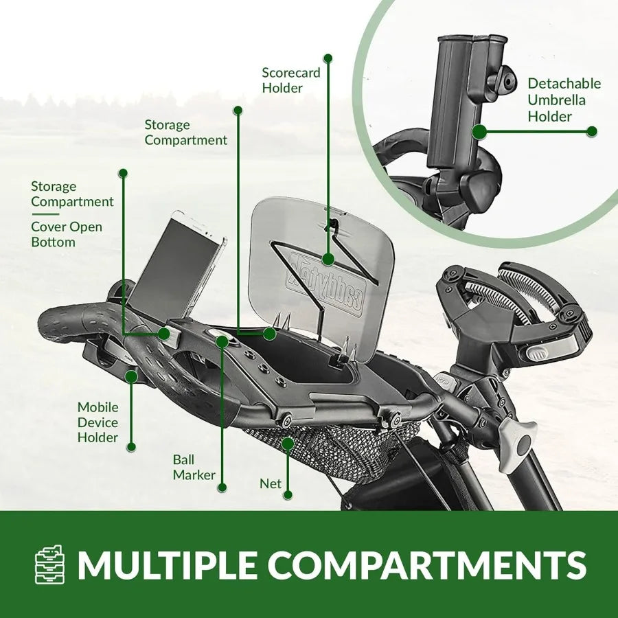 XMSJ CaddyLite EZ V8 Golf Push Cart