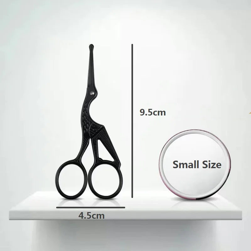 Stainless Steel Facial Hair Scissors For Nose Beard And Eyebrows