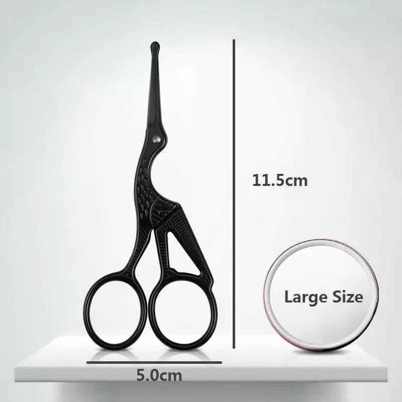 Stainless Steel Facial Hair Scissors For Nose Beard And Eyebrows