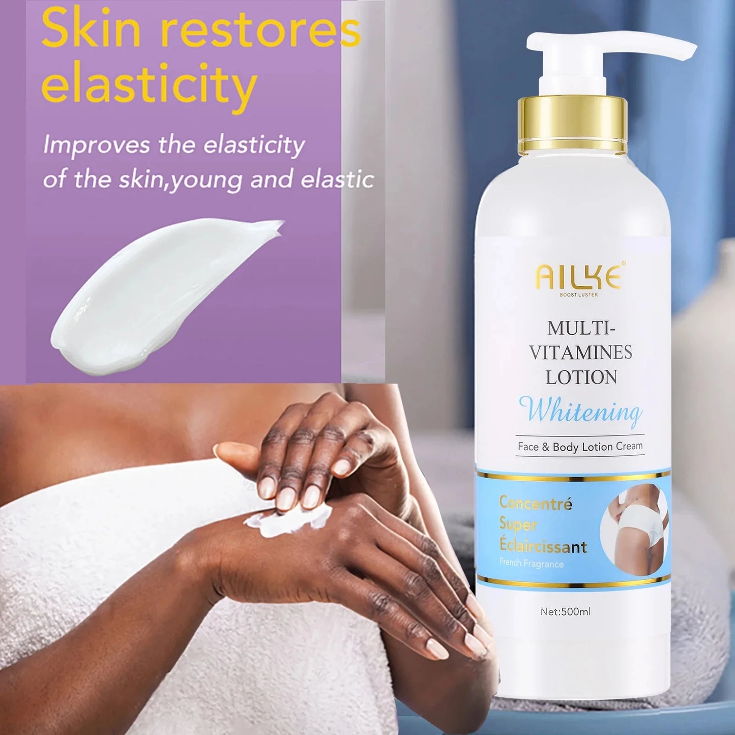 AILKE Vitamin Whitening Body Lotion For Radiant Even Skin Tone