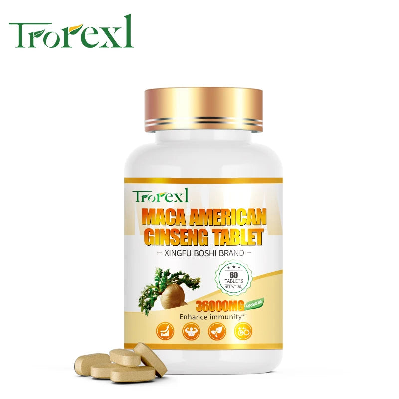 HABUMAMA Maca Ginseng Mens Health Tablets Vitality Renewal