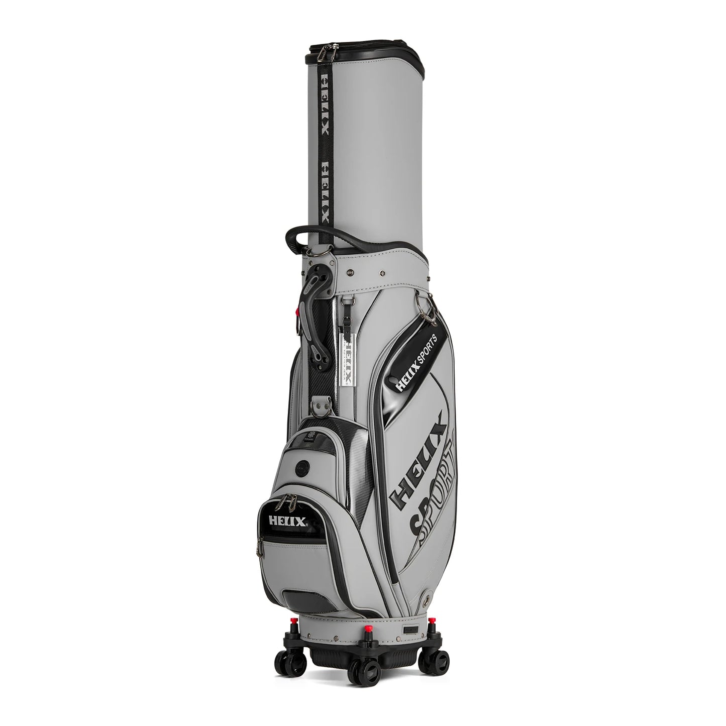 HELIX All-In-One Golf Travel Bag With 4 Wheels And Locking Top