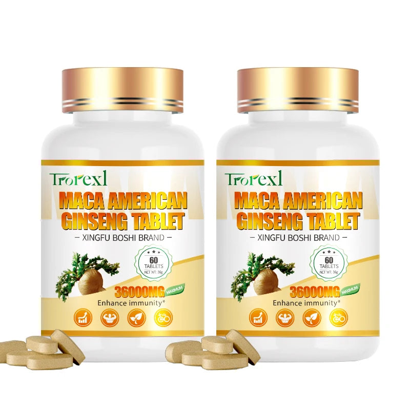 HABUMAMA Maca Ginseng Mens Health Tablets Vitality Renewal