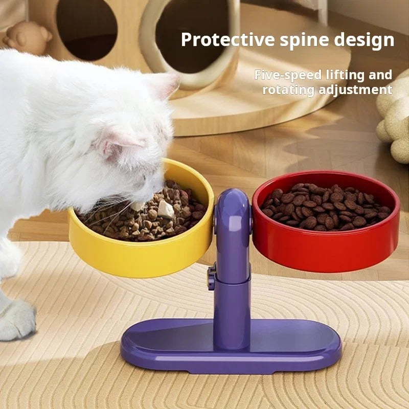 Elevated Adjustable Pet Feeding Bowl For Small Dogs