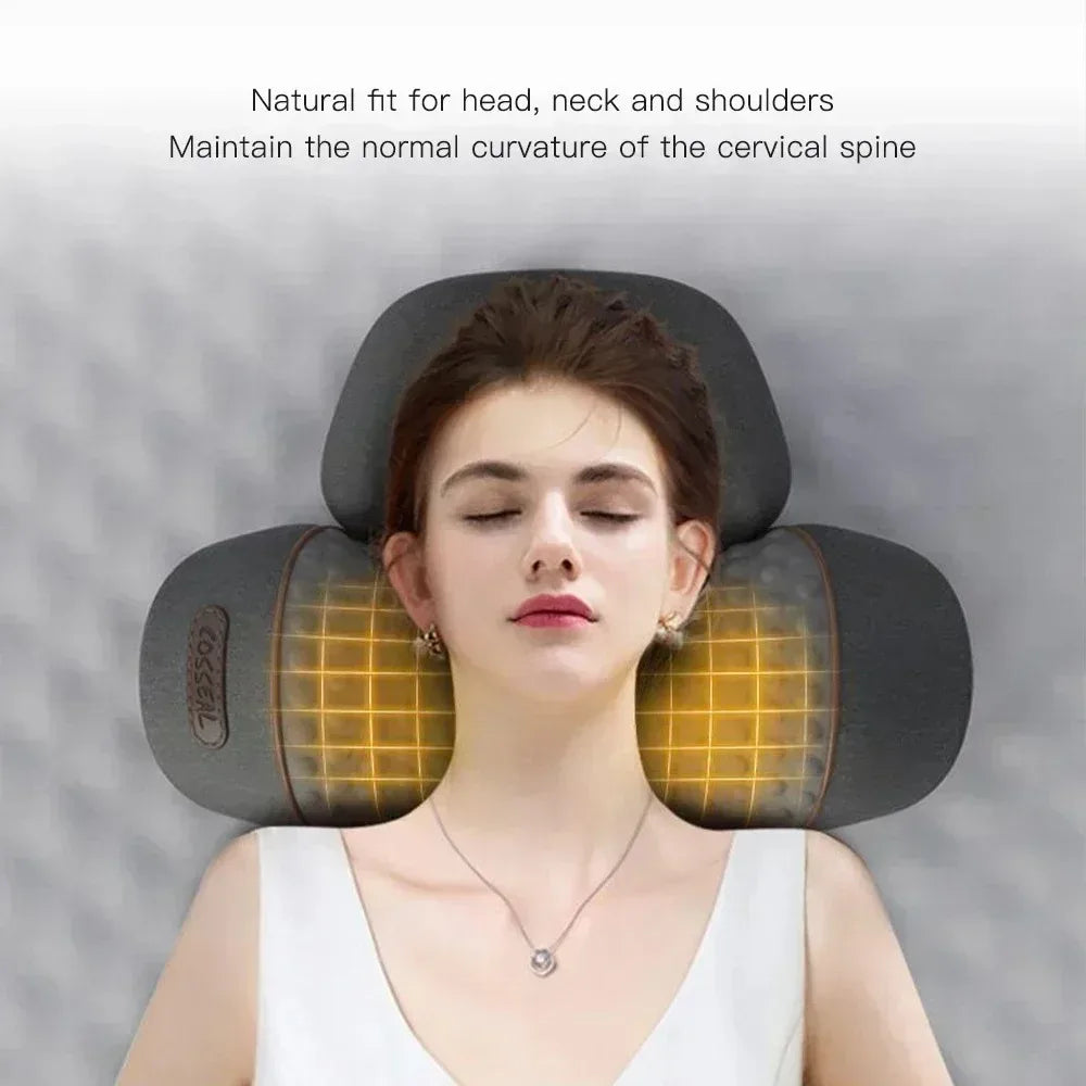 Okayso Electric Neck Massager With Traction Heat And Vibration