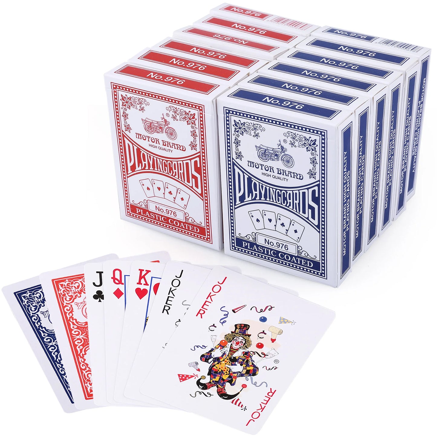 Playing Cards 12 Decks Bulk Poker Size Standard Index