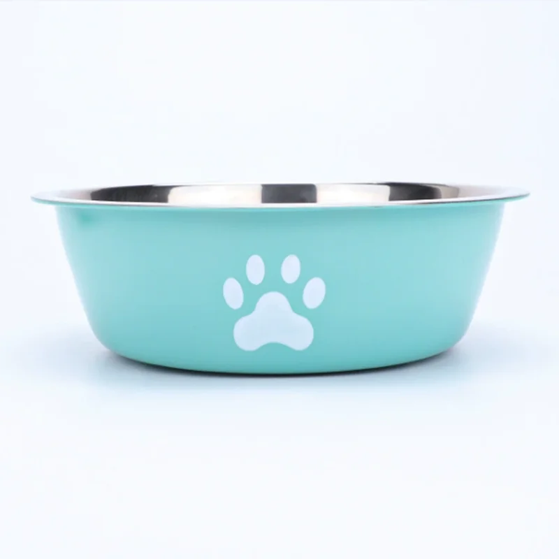 Large Capacity Dog Food Bowl Stainless Steel Anti Knock