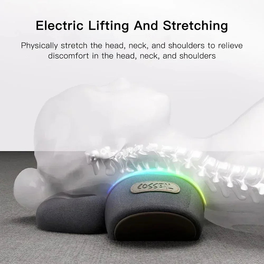 Okayso Electric Neck Massager With Traction Heat And Vibration