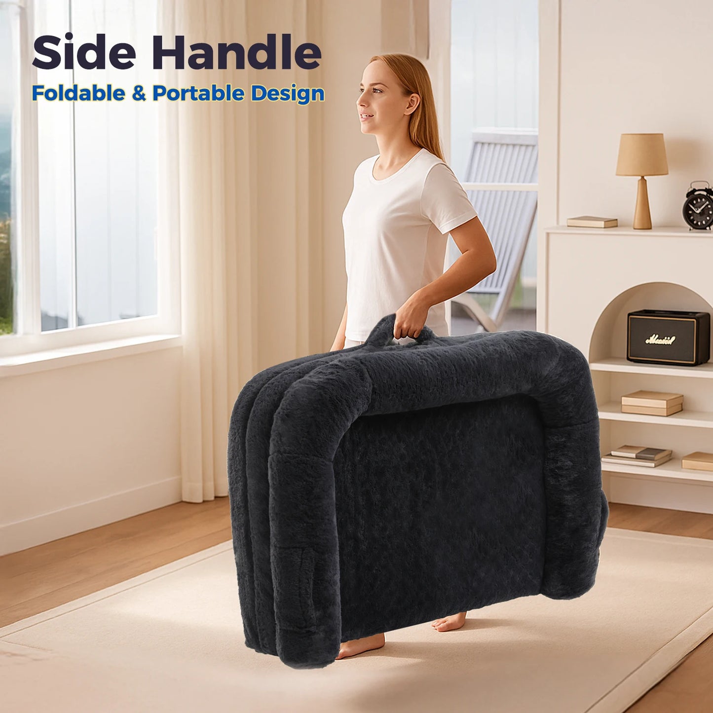 PAWZ Road Foldable Dog Bed Plush Sofa Washable Non Slip