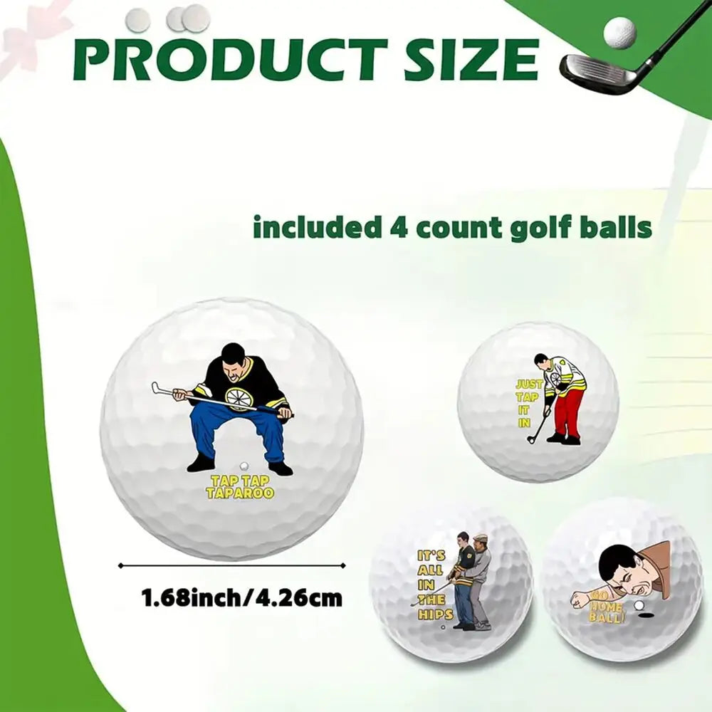 Funny Golf Balls Gift Set Novelty Golfers Present For Men