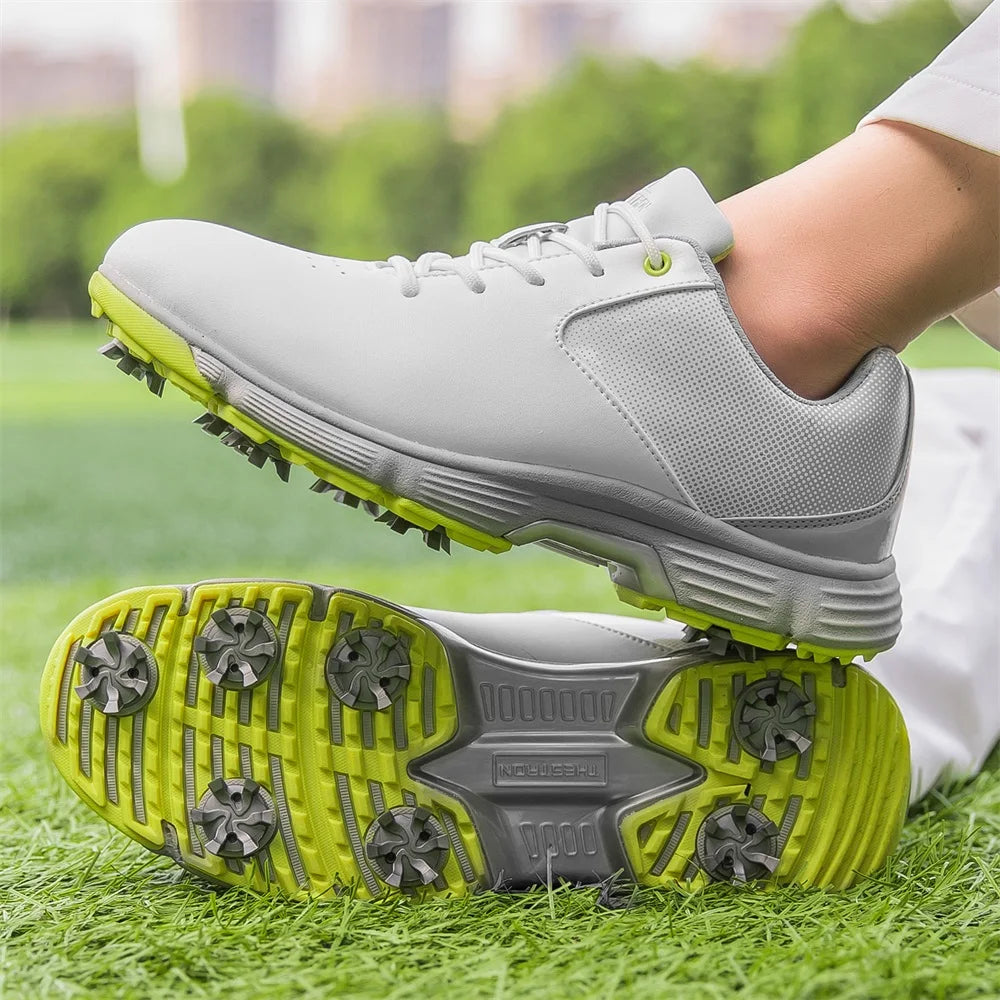 Zakey Men Waterproof Golf Shoes Anti Slip Walking Footwear