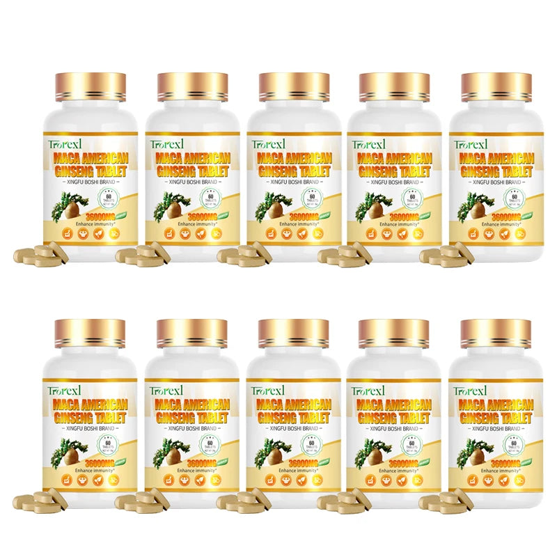HABUMAMA Maca Ginseng Mens Health Tablets Vitality Renewal