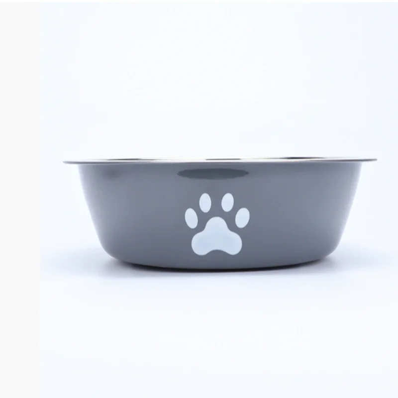 Large Capacity Dog Food Bowl Stainless Steel Anti Knock