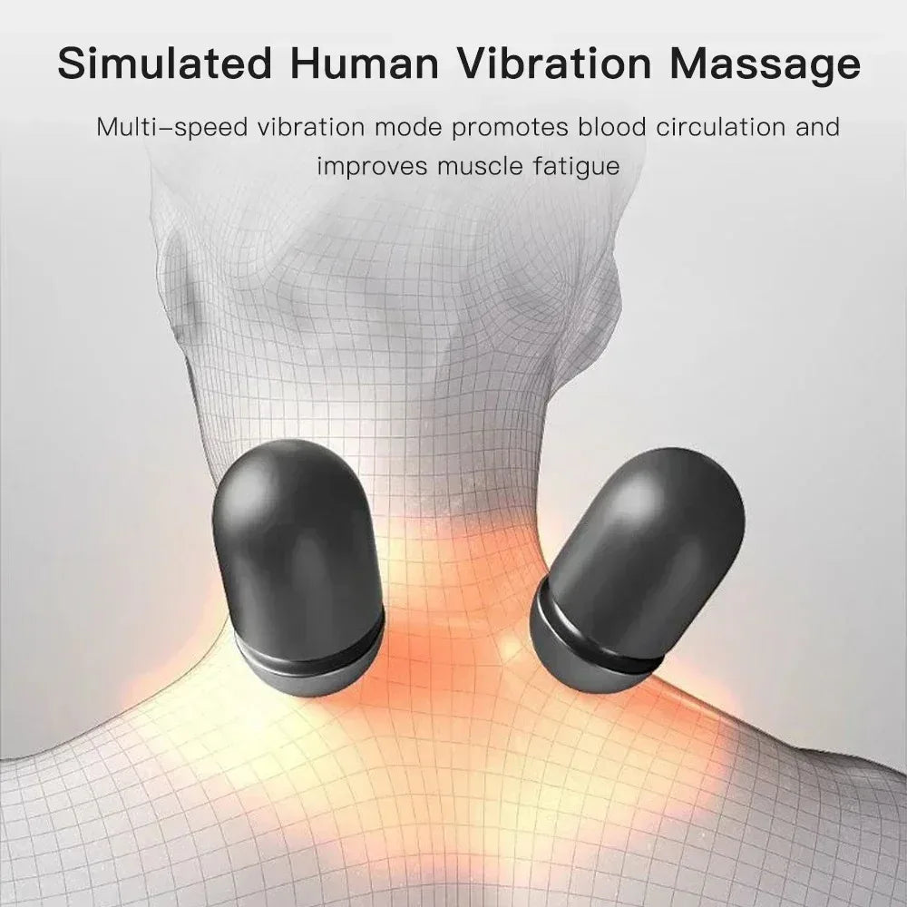 Okayso Electric Neck Massager With Traction Heat And Vibration