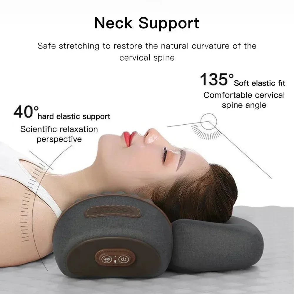Okayso Electric Neck Massager With Traction Heat And Vibration
