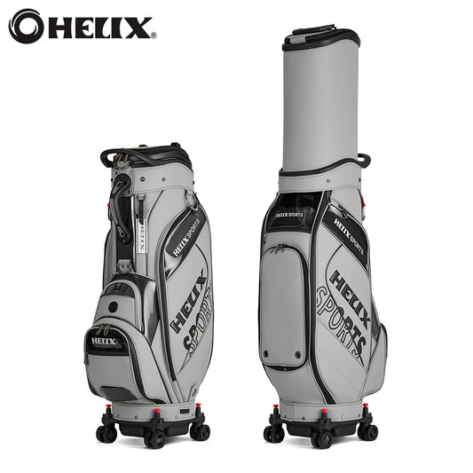 HELIX All-In-One Golf Travel Bag With 4 Wheels And Locking Top