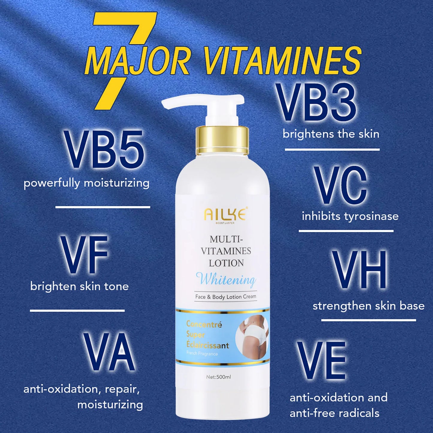 AILKE Vitamin Whitening Body Lotion For Radiant Even Skin Tone