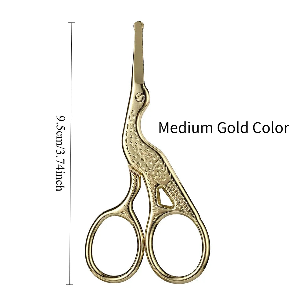 Stainless Steel Facial Hair Scissors For Nose Beard And Eyebrows
