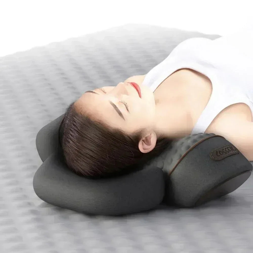Okayso Electric Neck Massager With Traction Heat And Vibration