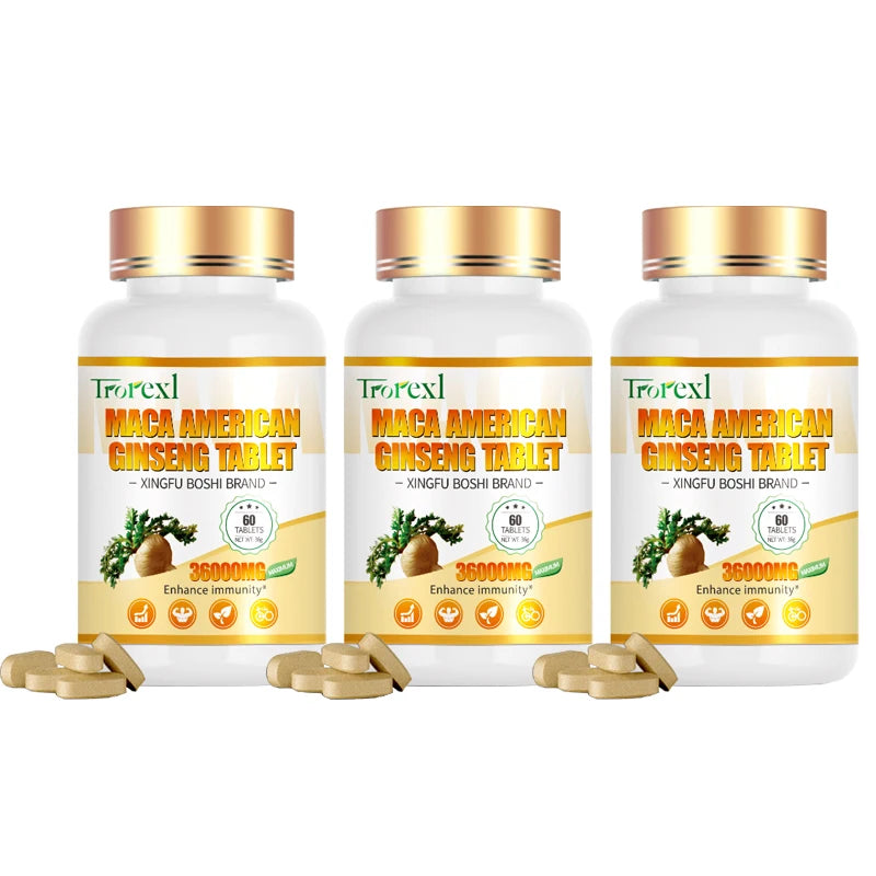 HABUMAMA Maca Ginseng Mens Health Tablets Vitality Renewal