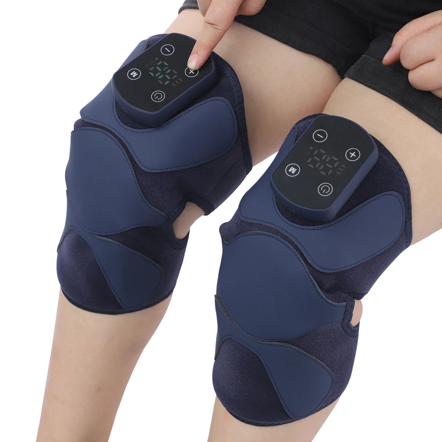 Portable Knee Massager With Heating And Vibrating Therapy Digital Display
