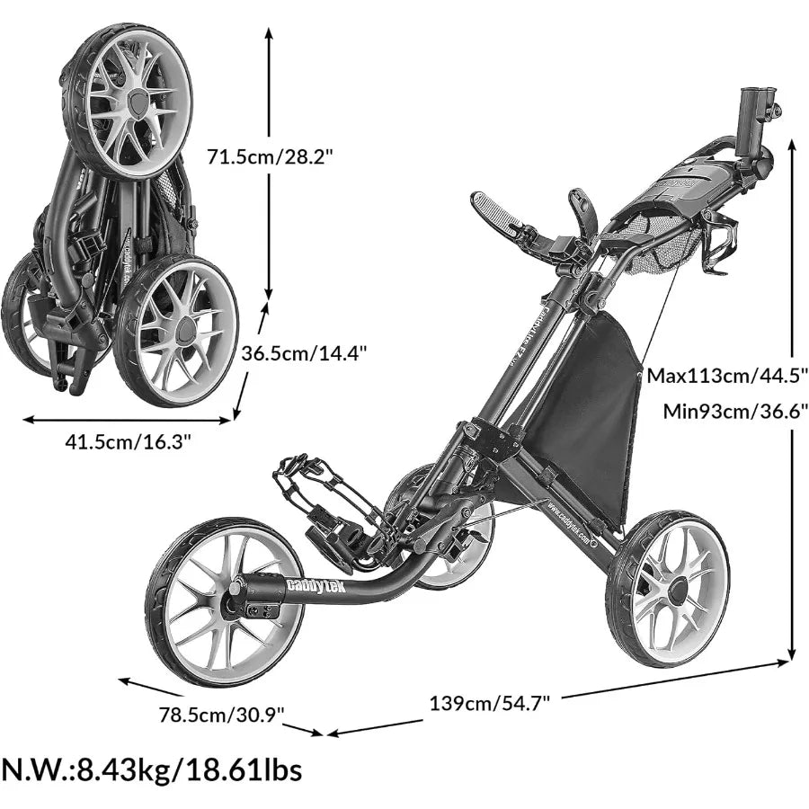 XMSJ CaddyLite EZ V8 Golf Push Cart