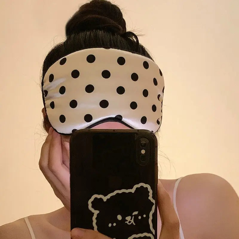 Imitated Silk Eye Patch Sleep Mask Eyepatch Travel Comfort