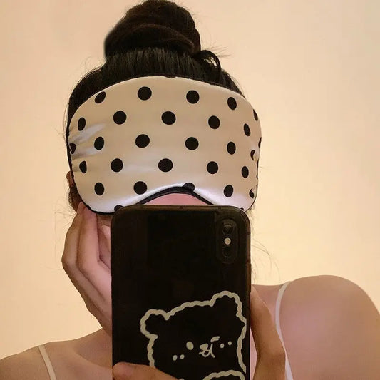 Imitated Silk Eye Patch Sleep Mask Eyepatch Travel Comfort