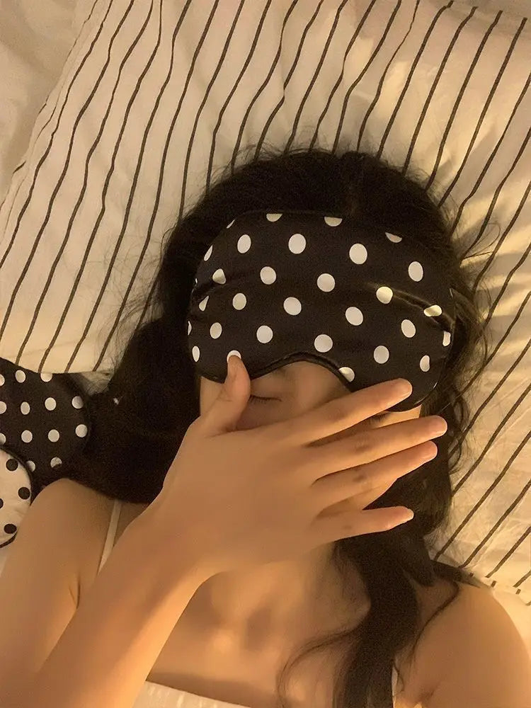 Imitated Silk Eye Patch Sleep Mask Eyepatch Travel Comfort