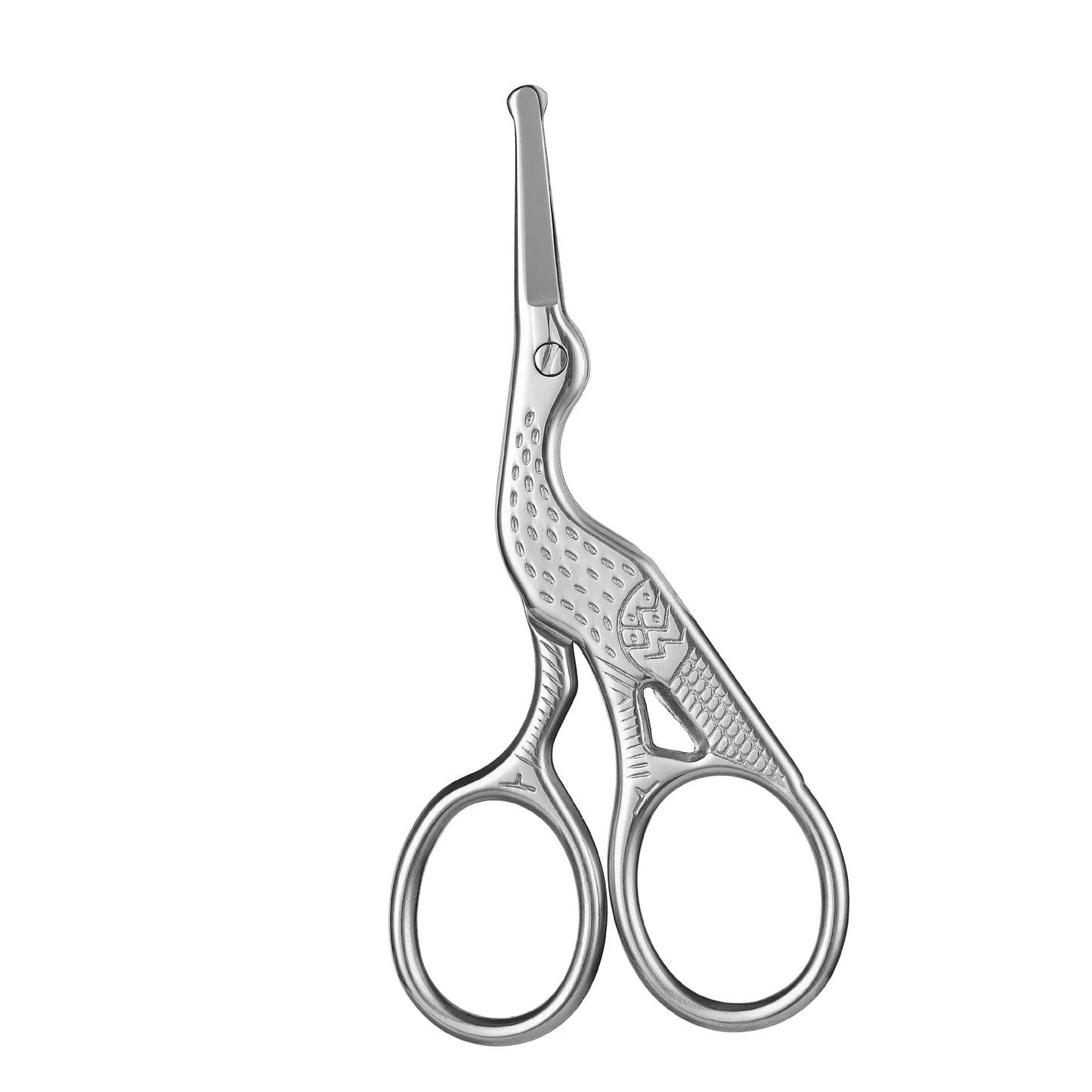 Stainless Steel Facial Hair Scissors For Nose Beard And Eyebrows